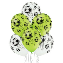 6 Ballons latex FOOTBALL 30...