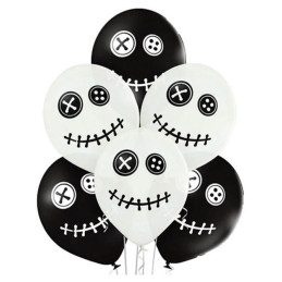 6 Ballons latex POUPEE...