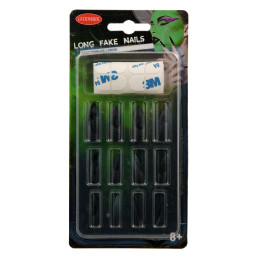 Faux ongles longs - Noir 