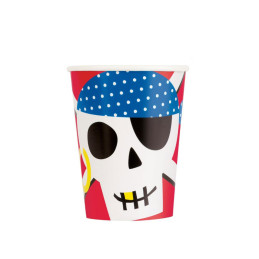 8 gobelets 25 cl AHOY PIRATE 
