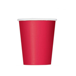 8 Gobelets 27cl Rouge 