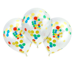 Ballon Confettis Colorés En Latex 30 Pièces, 12Inch-30.5Cm Ballons