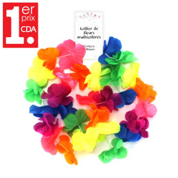 Collier hawaien Multicolore...