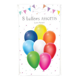 8 Ballons latex coloris...