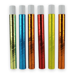 6 sarbacanes METAL COLOR 