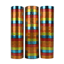 3 rouleaux de serpentins...