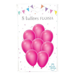 8 Ballons fuchsia 30 cm 