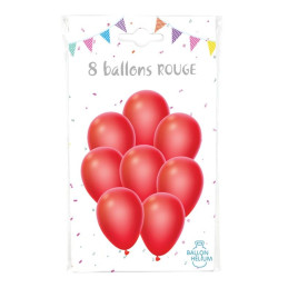 8 Ballons rouges 30 cm 