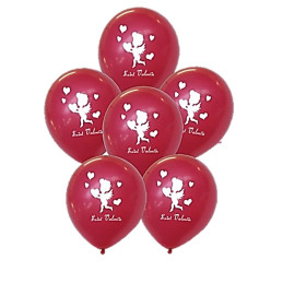 6 ballons 30cm imprimé...
