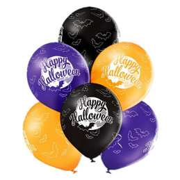 6 Ballons latex 30 cm Happy...