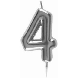 BOUGIE METALLIQUE ARGENT...