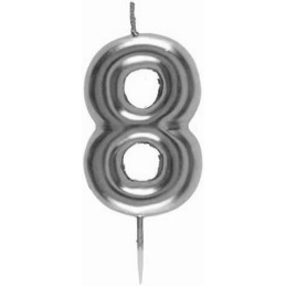 BOUGIE METALLIQUE ARGENT...