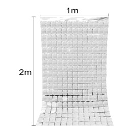 Rideau foil SQUARE ARGENT...