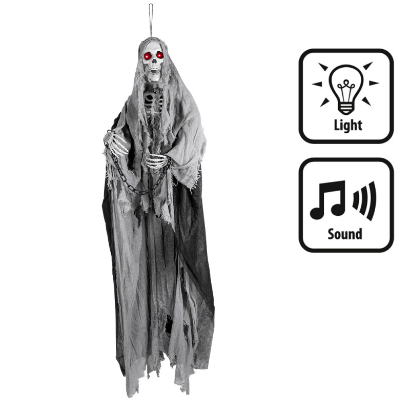 Grossiste Décoration suspendue Skeleton reaper 180 cm Réservé aux