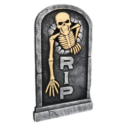 Pierre tombale Skull 'RIP'...