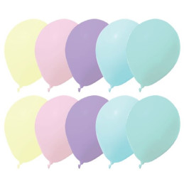 10 Ballons latex PASTEL 30 cm 