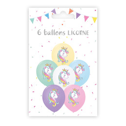 Sachet 6 ballons imprimés...