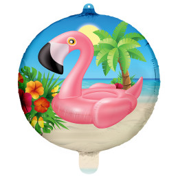 Ballon Foil 45cm  Flamant...