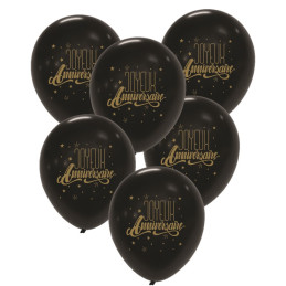 6 Ballons latex Joyeux...