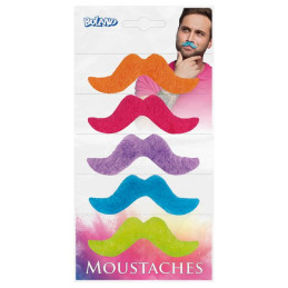 Set 5 Moustaches 5 couleurs...