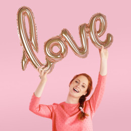 Ballon Foil LOVE  ROSEGOLD...