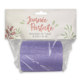 Rouleau de tulle 8cm x 20m...