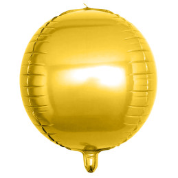 Ballon foil  SPHERE OR 45 cm 
