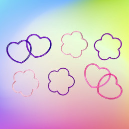 8 Bracelets Coeur et Nuage 