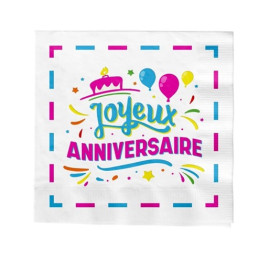16 Serviettes papier 33 x...