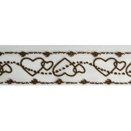 Plaquette de tulle coeur 8m...