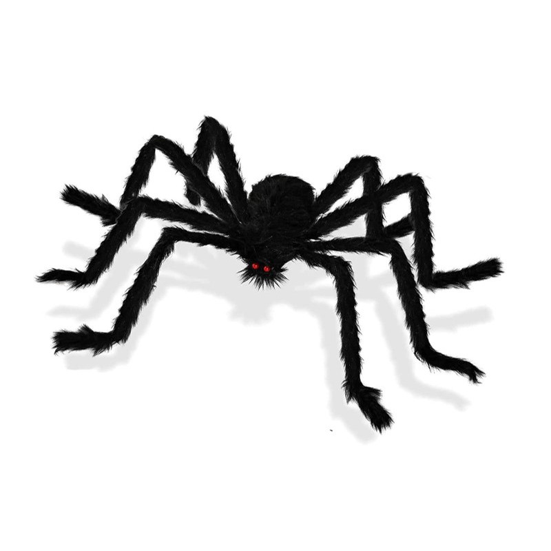 Halloween Toile D'araignée Geante 5.4m, Fausse Grosse Araignée 200