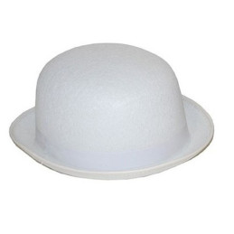 Melon feutre blanc 