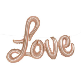 Guirlande foil ROSEGOLD LOVE 91 cm DESTO CKAGE