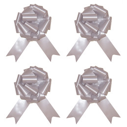 4 Nœuds à tirer 18 cm - Gris 