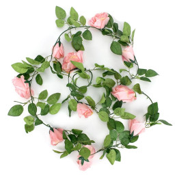 Guirlande 2.30 m ROSE rose...
