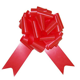 4 Nœuds à tirer 18 cm - Rouge 