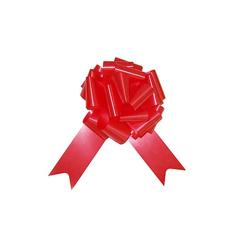 Lot De 5 Grands Noeuds En Tulle Fuchsia 50mm, Decoration Mariage