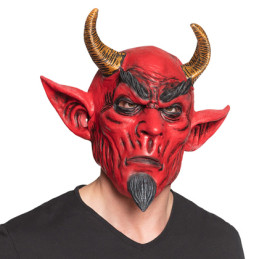 Masque tête latex Diable 