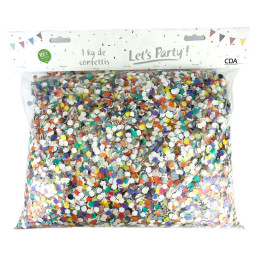 Confettis multicolores 1KG SC 