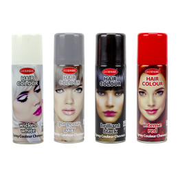Laques à cheveux assorties...