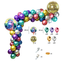Kit 102 ballons DISCO +...