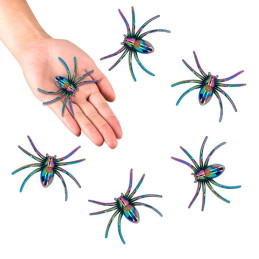 6 Araignées irisé (7 x 5,5...