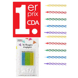 10 Bougies magiques avec...