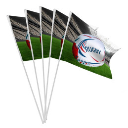 10 drapeaux RUGBY papier...