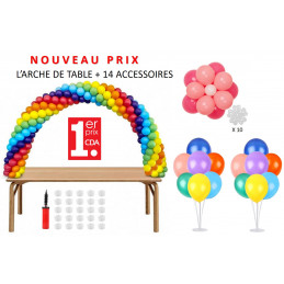 Grossiste Arche à ballons fixation sur table et ses accessoires