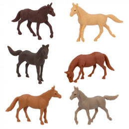 6 Chevaux 6 ass. (6 x 6 cm) 