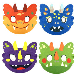 Masque DINO feutrine 4...
