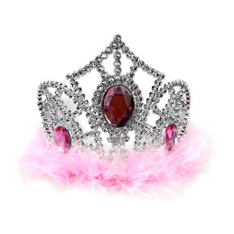 Tiare LEONORE plume rose 