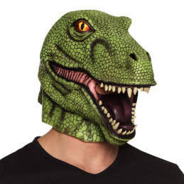 Masque visage latex T-rex 