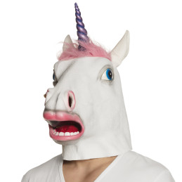 Masque latex LICORNE PINKIE 